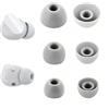 Adhiper Auricolari di Ricambio per Beats Fit PRO, Studio Buds e Studio Buds+ - 3 Paia, Taglie S/M/L, Punte in Silicone Morbido, Riduzione del Rumore e vestibilità Comoda e Sicura (Grigio Chiaro)