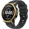 GIOPUEY Cinturini Compatibile con Amazfit T-Rex 3 PRO 44mm, Morbido Silicone Cinturino [Resistente all'Usura] [Traspirante] - Black