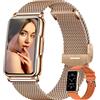 Kesasohe Smartwatch Donna,1.47 Smart Watch con 124 Modalità Sportive/ SpO2 /Cardiofrequenzimetro/ Sonno Orologio Fitness, Promemoria Fisiologici IP67 Notifiche Messaggi Contapassi per Android iOS Rosa