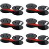 Printerfield GR.24 Spool Calculator Ribbon/Typewriter Ribbon CAL.RIBBON GR24/GR41/GR42 for STAR DP8340 - Black/Red (6 Pack)