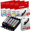 Canon Cartucce d'inchiostro originali PGI 570XL CLI 571XL Multipack (BK/C/M/Y) - adatto per PIXMA MG5700, MG5750, MG5751, MG5752, MG6800, MG6850, MG6851, MG6853, MG7700, MG7750, MG751