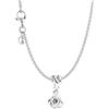 PANDORA Collana da donna Blooming Rose in argento con ciondolo, set regalo 68302