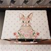 PETTI Artigiani Italiani - Accessori Tessili da Cucina, Copri Fornelli 46x70 cm in Microfibra, Coprifornello di Pasqua Elegante per Gas e Induzione, Pink Rabbit, 100% Made in Italy