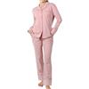 OCCIENTEC Pigiama Donna Cotone a Due Pezzi Rosa XL