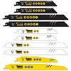 SabreCut 10pcs SCRSKM10 S610DF S922BF S922HF Lame sega a gattuccio | Costruzione bimetallica durevole taglia rapido e pulito legno, metallo e legno con chiodi