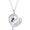 BerriBling Collana Cuore Donna Argento Sterling 925 con Farfalle e Fiori | Antiallergici | Romantici Regali Gioielli per Donna - Regolabile |45cm+5|