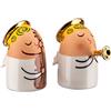 Alessi AMGI26Set1 Angels Band Set di Due Statuine in Porcellana, Decorate a Mano