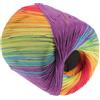 EXCEART 1 rotolo di filato di cotone colorato a segmento di colore sfumato all'uncinetto, per maglioni, sciarpe, scialle (arcobaleno)