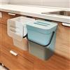 stonespace Pattumiera per compost da cucina sigillata, secchio per compost montabile, cestino da appendere per cucina, 5 l, blu