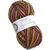 West Yorkshire Spinners WYS - Lana per calze con Bluefaced Leicester Signature 4ply Cocktail Range Sock Yarn 811 - Passion fruit cooler, lana da 100 g, motivo con lana blu