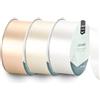 Vaessen Creative Nastro di Raso Matrimonio Bianco - 10 m x 38 mm - 3 pz
