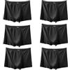 LAIJIANG Confezione da 6 boxer da uomo, 100% cotone traspirante, con cintura elasticizzata (3XL-13XL, anti-odore e anti-odore, lavabili in lavatrice, ideali per l'uso quotidiano e lo sport, Nero , 9XL