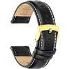 CORROPELLE Cinturini Orologio in Pelle a Sgancio Rapido 18mm 19mm 20mm 21mm 22mm, Elegante Cinturino Vera Pelle Alta qualità Cinturini Ricambio per Uomo Donna, Orologio e Smartwatch