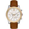 Michael Kors Lexington MK9257 - Orologio da uomo in acciaio inox, bicolore da 45 mm