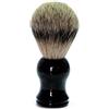 Golddachs - Pennello da barba, 100 per cento setole, manico in plastica nera, 1 pezzi