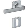 Vachette Set di maniglie per porta su rosette chiave L KAZA - per porta della camera e dell'ufficio - Materiale alluminio resistente - Garanzia 10 anni - Finitura anodizzata