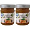 To Filema tis Lelas Marmellata di Ananas Artigianale 240 g - Senza Zuccheri Aggiunti, Con Succo d'Uva Naturale, Vegana, Senza Glutine, Gusto Esotico e Aromatico (Confezione da 2)