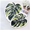 THRILRUG Tappeto trapuntato, 70 x 92 cm, motivo foglie di Monstera, antiscivolo, ultra morbido, lavabile, per bambini, animali domestici, per camera da letto, soggiorno, verde