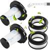 HSLnKAL Set di 4 filtri riutilizzabili per Rowenta X-Force Flex Compatibile 11.60, 12.60, 14.60, 15.60, Pre + Post-Motor Sostituzione RH98** RH99** RH9878WO RH9879WO RH9958WO RH9958WA ZR009007 ZR0909 ZR09 008