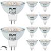 DiCUNO Lampadina LED GU5.3 MR16 Dimmerabile, 5W Equivalente 50W alogena, 12V, 440lm, Bianco caldo 2700K, Faretto LED per controsoffitto e faretti incasso, 10 Pezzi