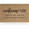 JJUUYOU Welcome Mats - Zerbino antiscivolo in gomma antiscivolo per interni e casa, ingresso esterno, ingresso per cucina, balcone, terrazza, 70 x 45 cm