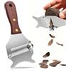 LPZMPZ Taglia Tartufo Professionale, Affetta Tartufo Acciaio Inox, Affetta Tartufi Regolabile, Grattugia Tartufo con Manico in Legno, per Burro, Cioccolato, Tartufi, Formaggio e Verdure