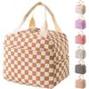 Arae Borsa Termica Porta Pranzo Piccola per Donne, Borse Frigo Isolate Riutilizzabili 9L con Scomparti - Leggera, Impermeabile per Ufficio, Spiaggia e Viaggi, Griglia Caffè