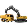 Amewi Set 2 in 1 escavatore a catena e dumper 1:18 RTR telecomandato RC bambini dai 6 anni in su
