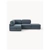 Westwing Collection Divano letto angolare in bouclé con contenitore Ladina