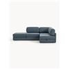 Westwing Collection Divano letto angolare in bouclé con contenitore Ladina
