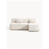 Westwing Collection Divano letto angolare in teddy-bouclé con contenitore Pao