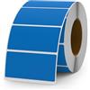YIKIADA 500 etichette autoadesive da 25 × 50 mm, in vinile, impermeabili, rimovibili, rotolo per vasetti di marmellata, colore blu