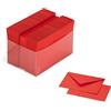 Favini Biglietti augurali con busta Favini Burano 7,2x11 cm - conf. 100 pz - scarlatto - A57C141