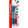 Stabilo Penna a sfera a scatto Stabilo Pointball Colorful 0,5 mm assortiti - conf. 4 pezzi - 6033/4