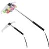 QoTang 2 pezzi Poker Chip Pusher telescopico, roulette rastrello per giochi di carte, lunghezza regolabile 22 - 95 cm, impugnatura antiscivolo per poker