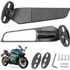 innislink 2Pcs Specchietti Retrovisori per Moto, Universali Specchietti Retrovisori Moto,Specchietti Girevole Regolabile,Vento Ala Specchio di Ricambio Specchietti Stealth regolabili e rotanti a 360°