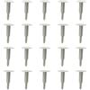 YINETTECH 20 clip di montaggio per tettuccio auto, colore grigio, rivetti espandibili, fermi compatibili con Transit 1417997