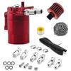 BONJUME Oil Can Auto, 350ML Decanter Vapori Olio Alluminio Serbatoio Di Stoccaggio Olio Con Tubo Filtro Aria Accessori Per Parti Di Ricambio Serbatoio Di Stoccaggio Olio Universale Per Auto Motore