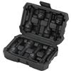 Hoteche Set di dadi multidenti 1/2DR - Materiale CR-MO, M5-M18, con rivestimento in fosfato nero, in pratica valigetta a soffiaggio - Set di chiavi a bussola di alta qualità