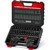 CASOMAN Set di 33 chiavi dinamometriche da 1/4 per bicicletta, 3-25 Nm, 72 denti, con bussole a bussola, estensione, giunto universale e adattatore