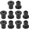 QUARKZMAN 28pz Occhielli in Gomma 5mm Foro di Perforazione, Passacavi Guarnizione 3mm ID Gommini Passacavo Scrivania Nero Siliconica per Tappo Organizzare Filo Cablaggio Casa Auto