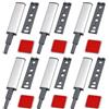 JiangZShangM 6PCS Push to Open Maniglioni per Mobili, Dispositivo di Apertura a Pressione per Porte e Cassetti, Dispositivo Magnetico per Apertura a Pressione per Armadi, Le viti non sono incluse.
