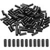 QUARKZMAN 100pz Distanziali Tondi in Nylon 4mm Id, 7mm Od, 18mm Distanziatori per Viti di Altezza Senza Filetto, Distanziatore in Plastica per Viti M4, Nero