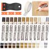 XIRUYEN Pate da legno 12 colori marrone, pattino da legno spinning, kit riparazione parquet, mastice legno, kit riparazione piastrelle, parquet laminato, per fori, strisce e crepe su laminato