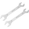 QUARKZMAN 2Pz 30x32mm Chiavi Inglesi a Doppia Apertura in Acciaio Inox | Chiave Inglese Combinate Sottili Metrica Set, Finitura Sabbiata, Doppia Estremità, per Manutenzione Domestica e Riparazioni