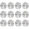 QUARKZMAN 12pz Distanziatore Alluminio 10.2mm Foro x 16mm OD x 10mm Lunghezza Boccola per Vite Finitura Semplice Distanziatore Metallo Rotondo per Viti Bulloni e Barre M10