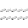 QUARKZMAN 10pz Chiave a Piuma Estremità Rotonda, 5x5x18mm Chiavette Elastiche Acciaio Inossidabile Professionale Chiavetta Parallela per Albero Trasmissione per Industria Meccanica Fissaggi