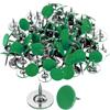 QUARKZMAN 100Pz Chiodi per Tappezzeria, Testa Piatta da 11mmx10mm Chiodi Decorativi per Mobili Puntine per Mobili Divani Testate, Verde
