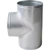 oomvarmer Canna fumaria raccordo a t per tubi stufe a pellet in ferro zincato a tre vie per ventilazione cucina tubo scarico fumi raccordo tee per stufa a legna vmc tubazione (OD100mm)