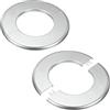 M METERXITY 2-Pack Flangia A Parete Divisa, Per Tubo Con Diametro Esterno 3 Pollici/76mm Piastra ABS Autoadesiva Copritubo Rotondo Per Tubi Dell'Acqua/Rubinetti [Tono Argento]